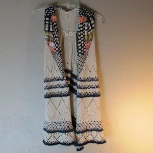 Anthropologie Moth Draw The Eye Sweater Vest S